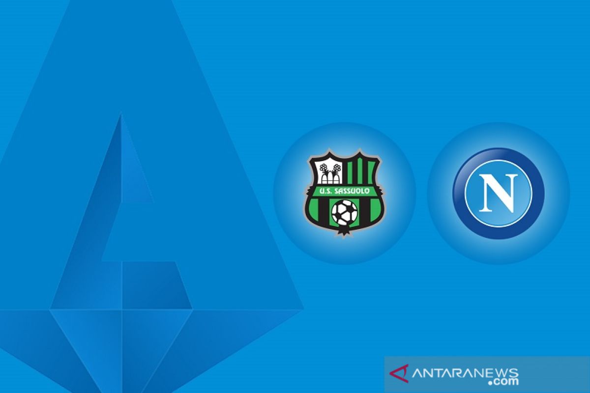 Napoli berbagi poin dengan Sassuolo usai lakoni drama enam gol