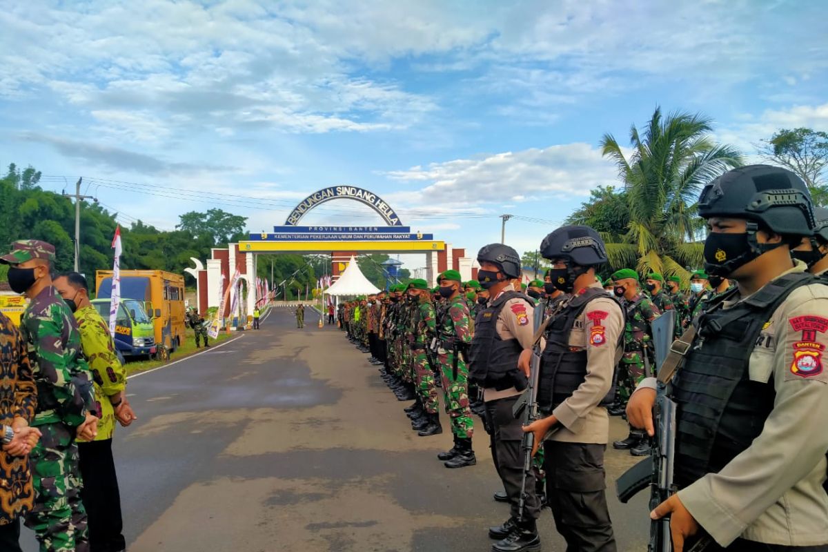 TNI-POLRI gelar pengamanan kunjungan Presiden ke Banten