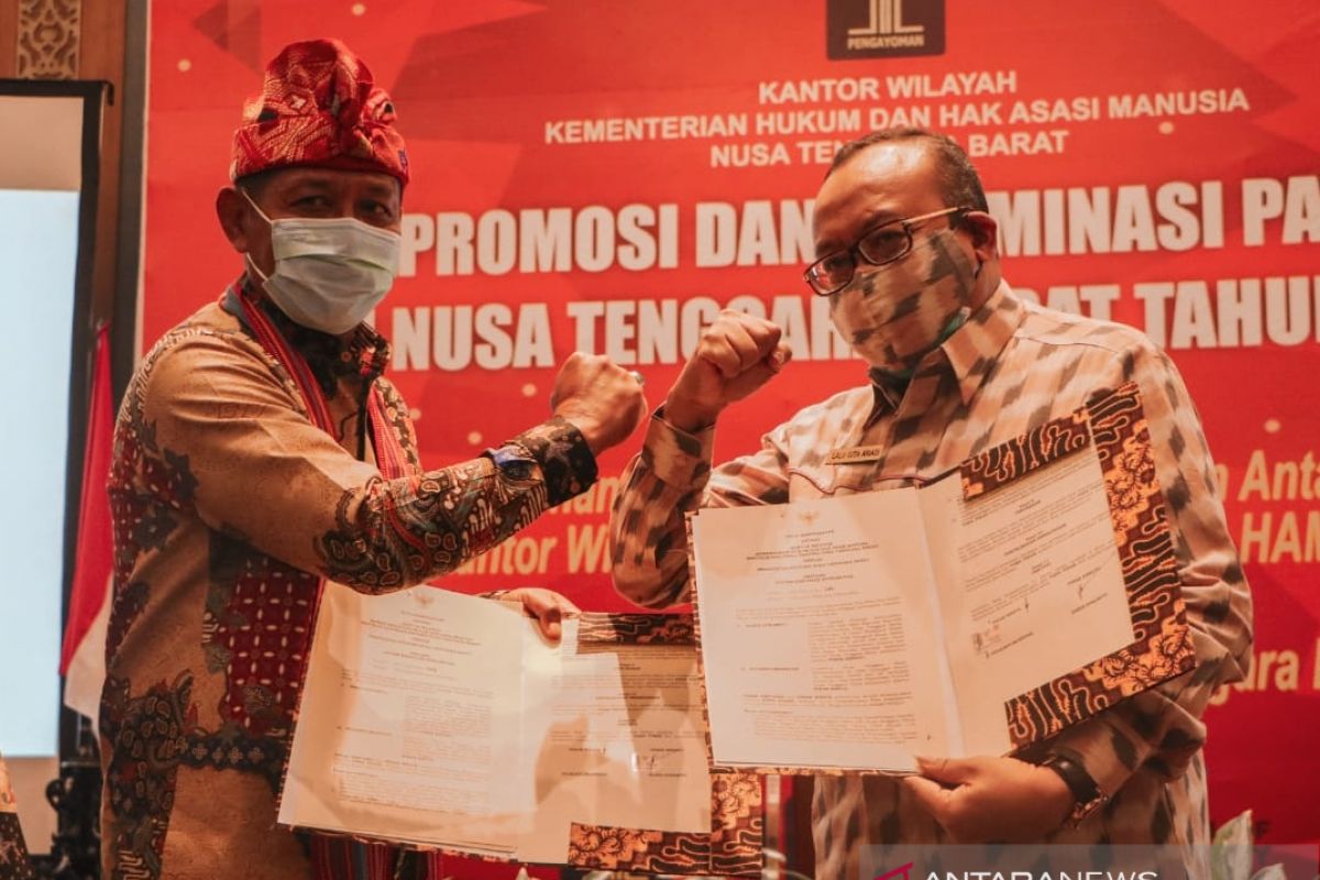 Kemenkum HAM dan Pemprov NTB menandatangani MoU perlindungan HAKI