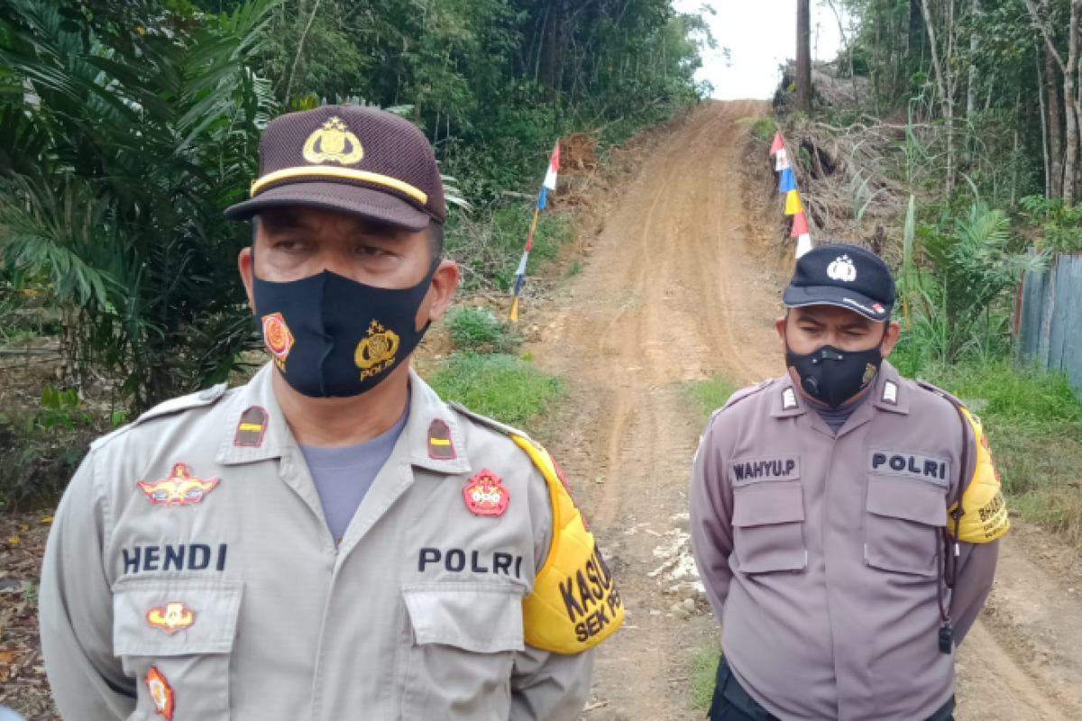 Polsek Pengkadan dukung pelaksanaan TMMD Kodim 1206/Putussibau