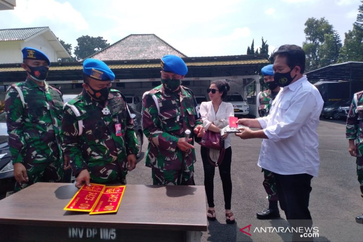 Denpom III/Siliwangi limpahkan kasus pamer mobil plat TNI palsu ke polisi