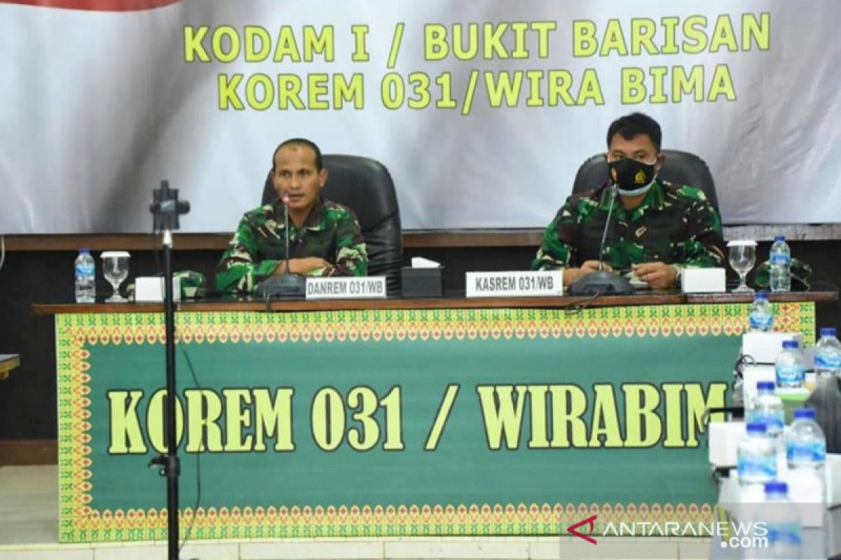 Danrem 031/WB ke jajaran soal karhutla: Tetap siaga dan jangan kasih kendor