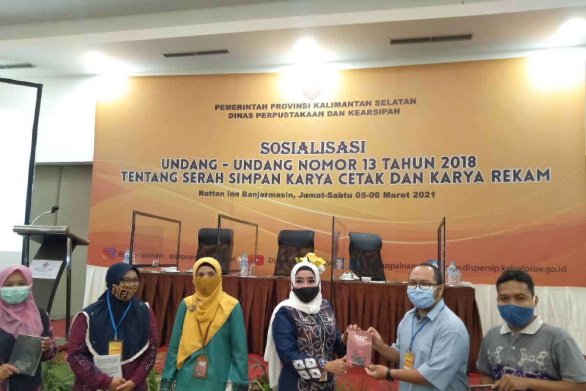 Dispersip Kalsel jamin karya para penulis dapat tersimpan lestari