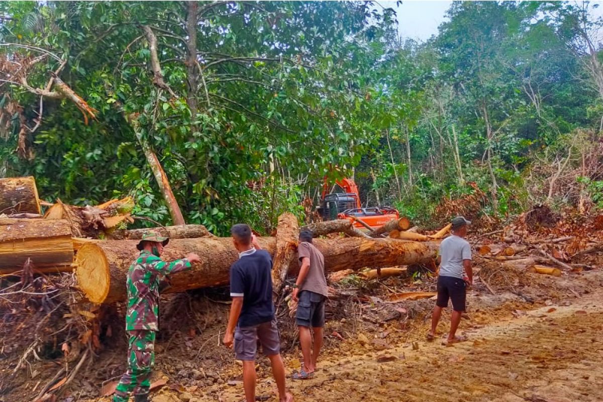 Jembatan darurat dukung pendistribusian material pembangunan jalan