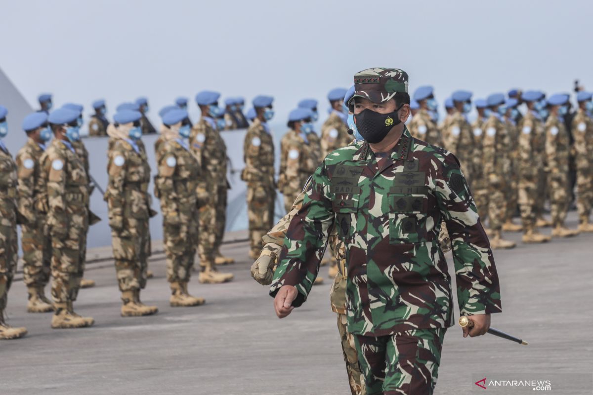 Panglima TNI lepas Satgas MTF TNI KontiNgen Garuda XXVII M ke Libanon