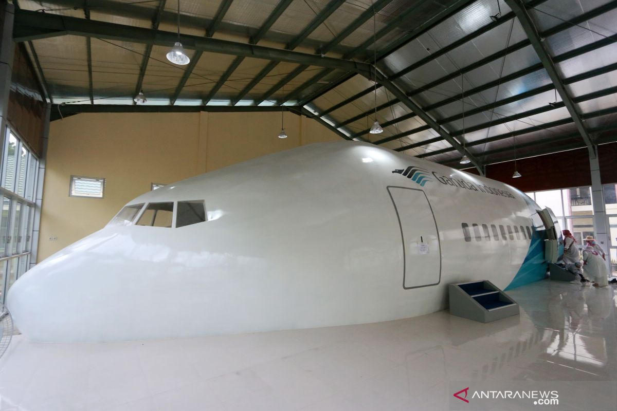 Asrama Haji Gorontalo miliki replika pesawat Garuda Boeing 777