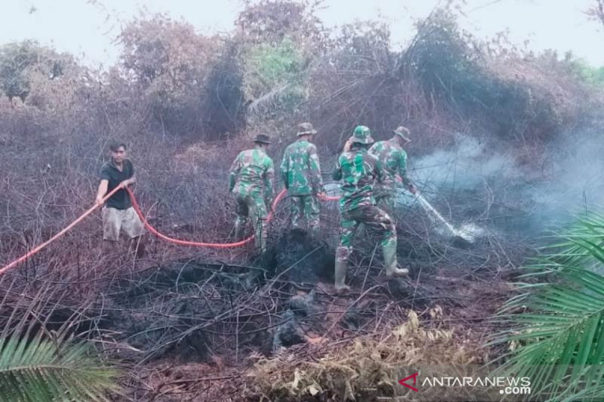 Tim gabungan masih lakukan pendinginan di lokasi karhutla Nagan Raya