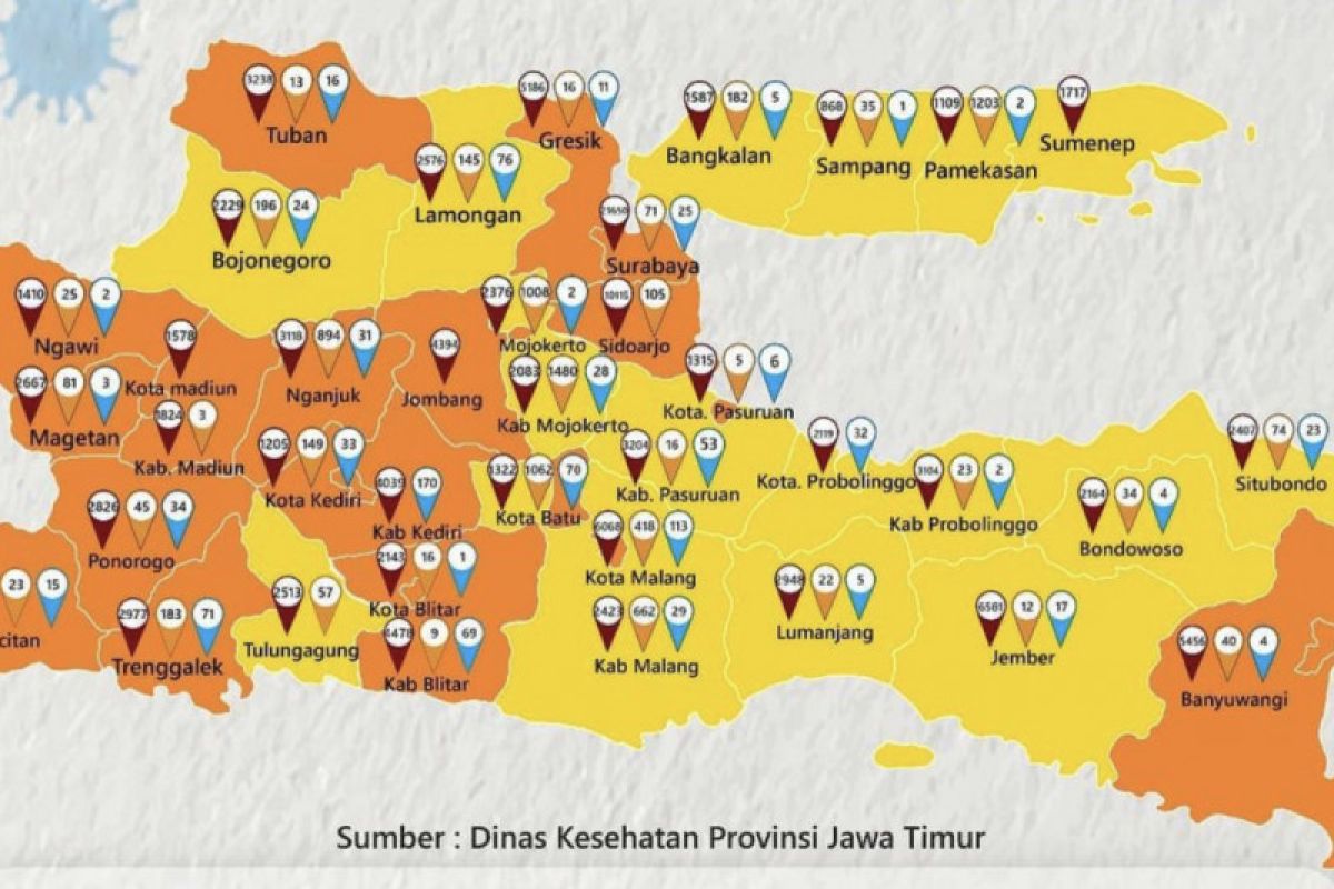 Pemprov Jatim kembali perpanjang PPKM Mikro kendalikan COVID-19