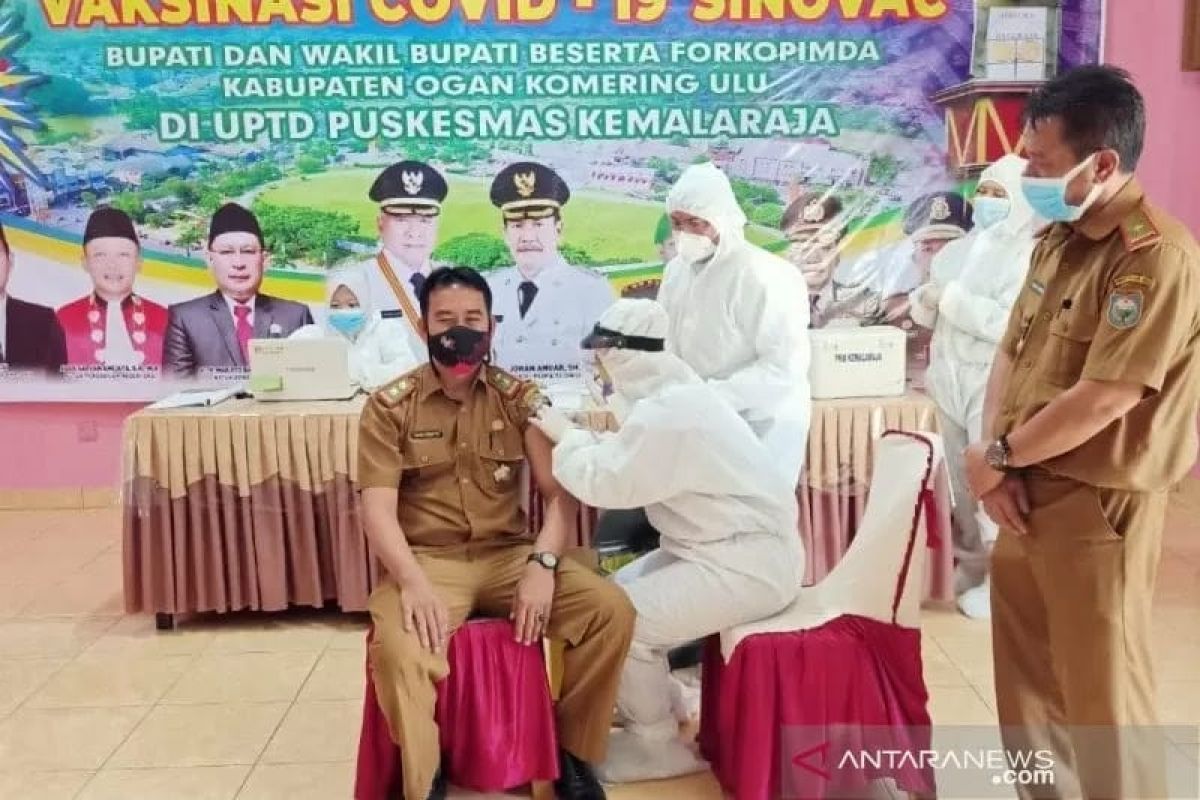 Vaksinasi tenaga kesehatan  di OKU lampaui target