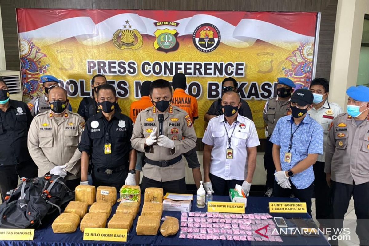 Polres Bekasi bongkar jaringan narkoba lintas negara