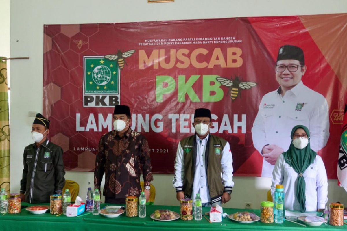 Bupati dan Wakil Bupati hadiri muscab DPC PKB Lampung Tengah