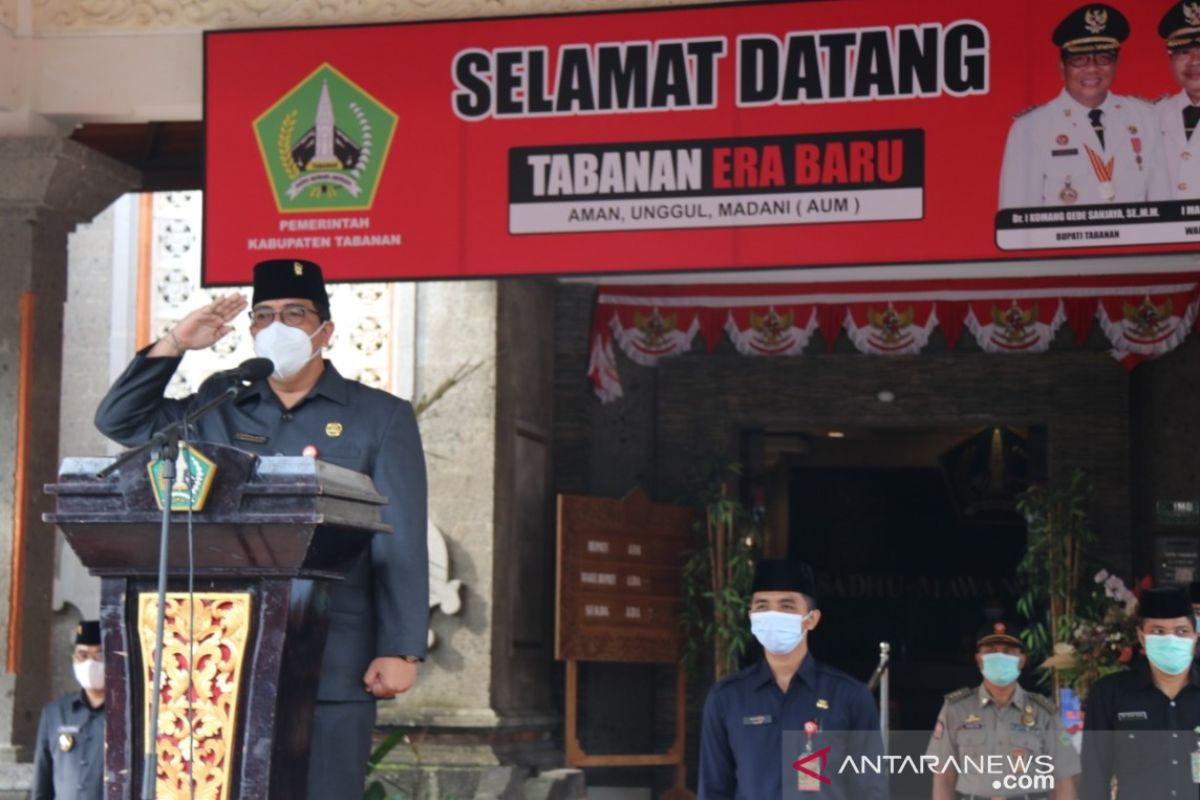 HUT Satpol PP, Bupati Tabanan minta tingkatkan kinerja layani masyarakat