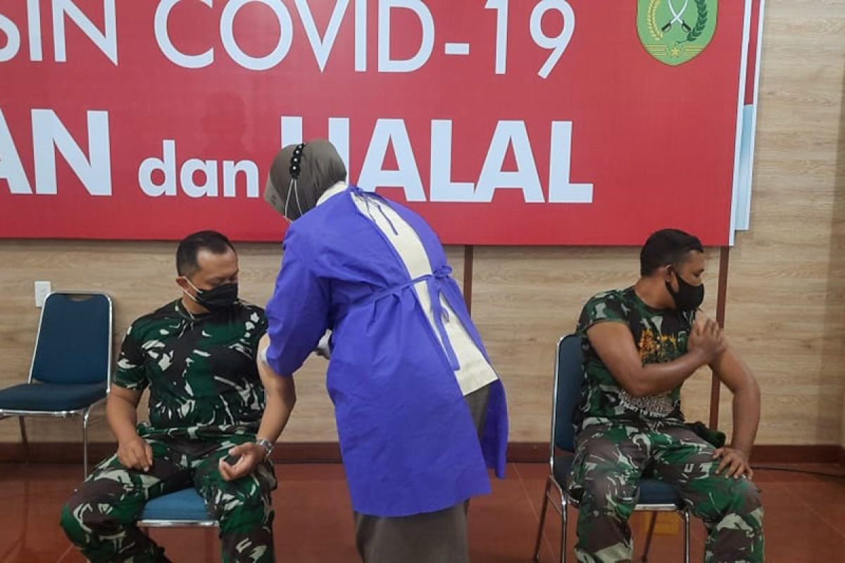 128 prajurit TNI di Aceh Utara divaksin COVID-19