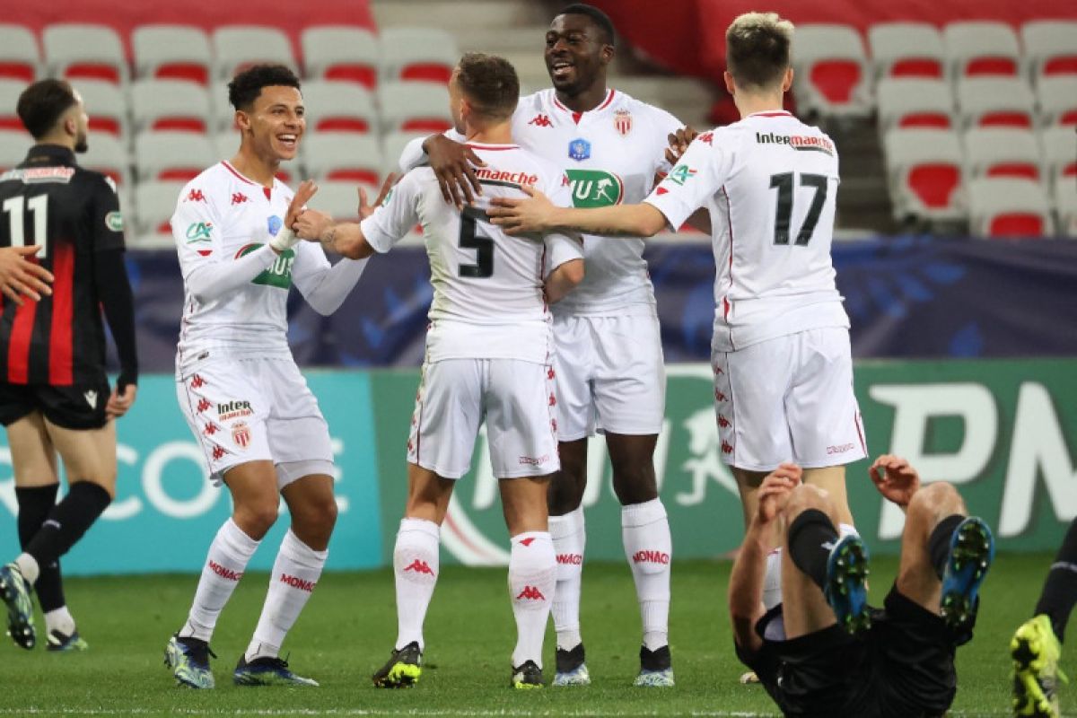 Monaco hajar Nice 2-0 untuk lolos ke 16 Besar Piala Prancis