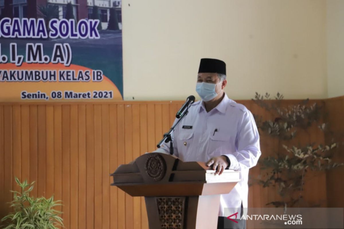 Wali Kota Solok apresiasi Pengadilan Agama karena berhasil raih WBK