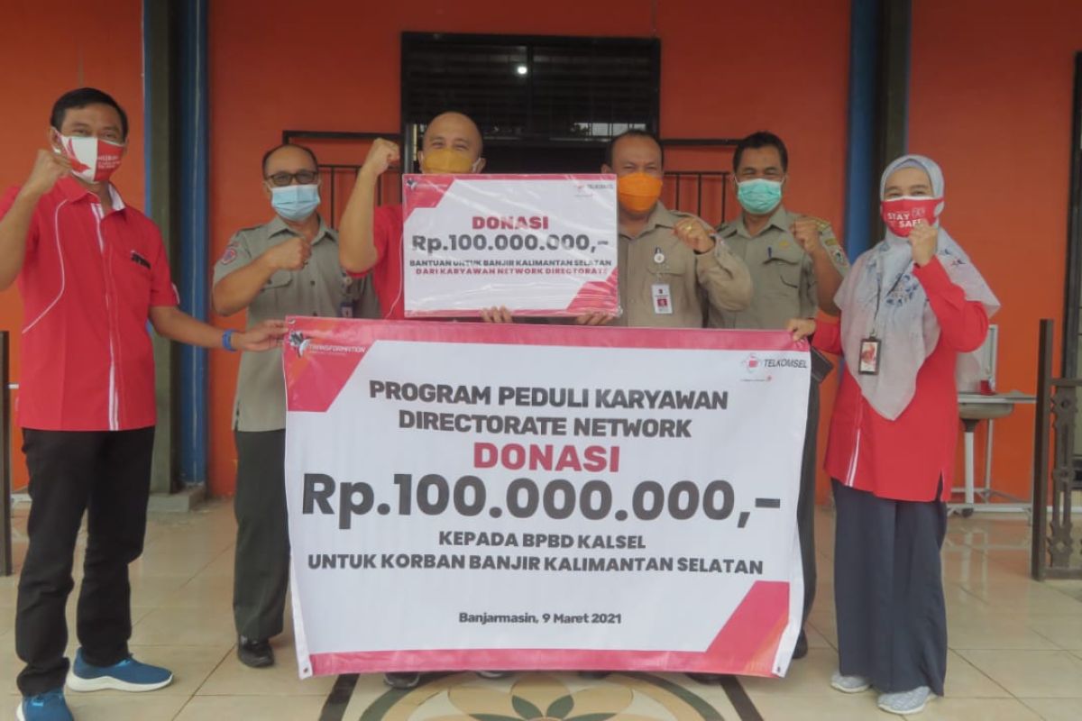 Telkomsel salurkan bantuan bagi korban banjir di Kalimantan Selatan