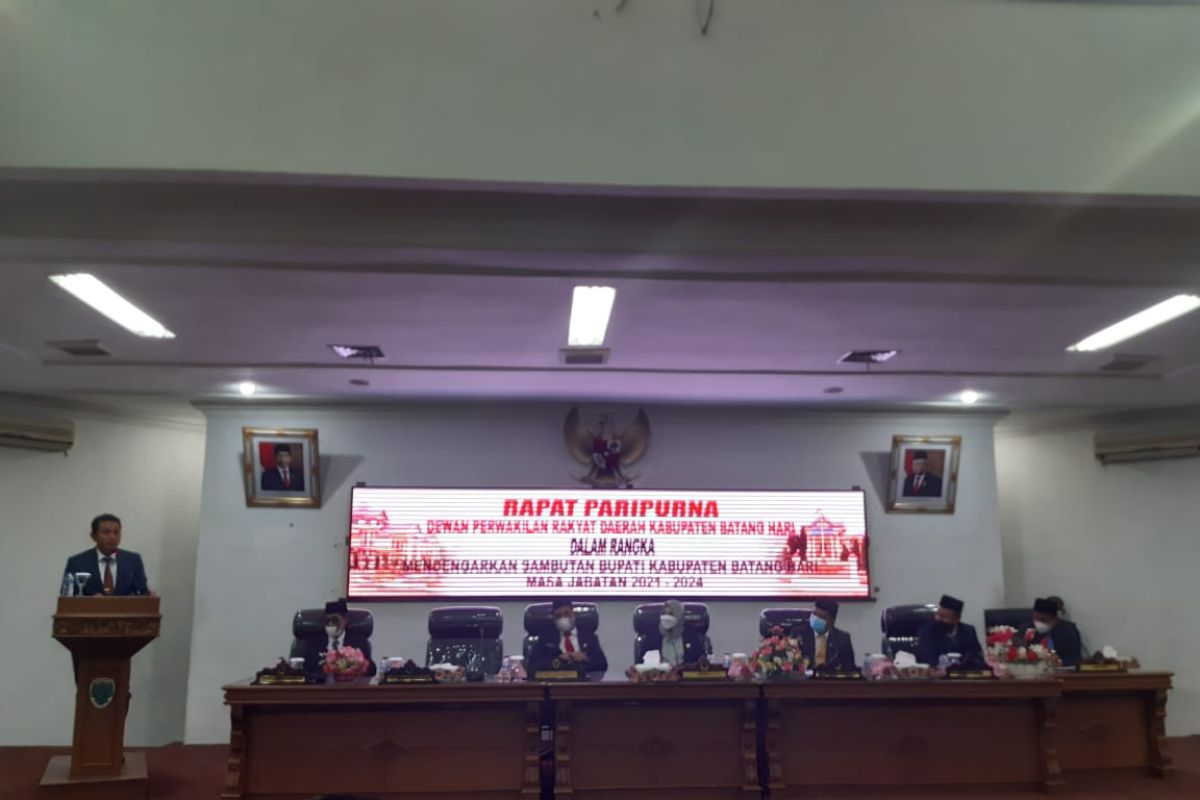 Pidato perdana di DPRD, Bupati Batanghari singung defisit APBD 2020