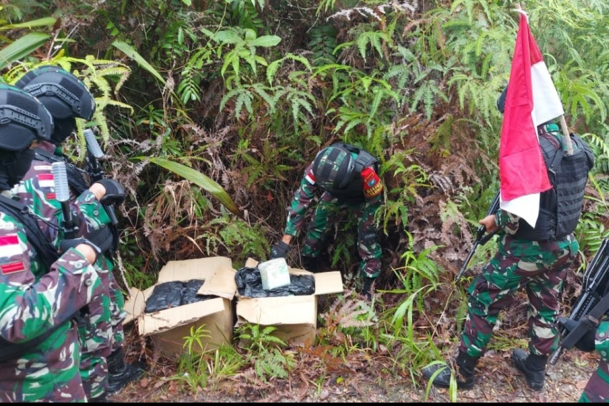 Satgas Pamtas gagalkan penyelundupan 42,9 kilogram sabu asal Malaysia