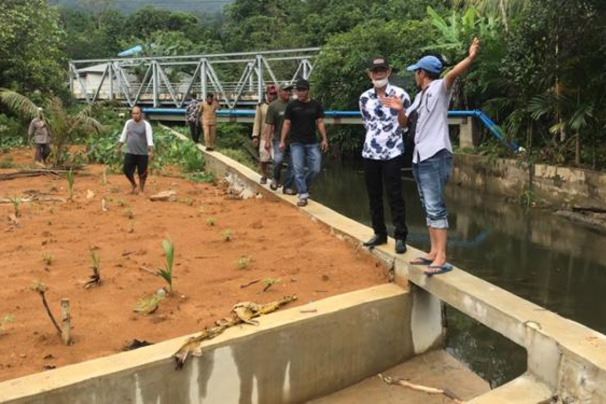 Ketua DPRD Kayong Utara tinjau irigasi Tanjung Belimbing yang dikeluhkan warga