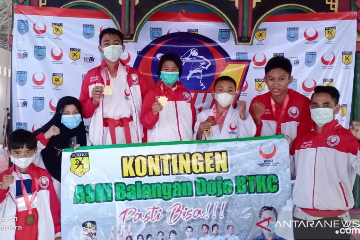 ASKI Balangan bawa pulang 5 medali pada kejuaraan ASKI Banjar 1 open