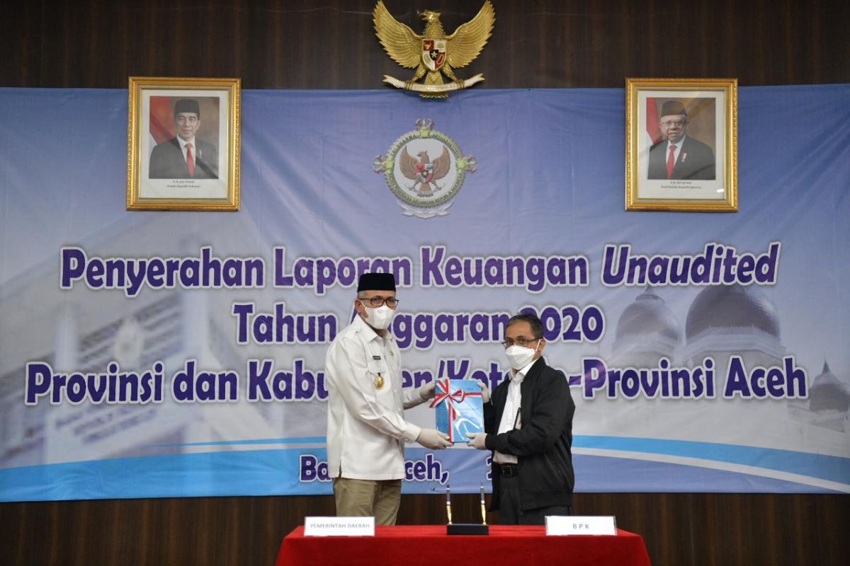 Serahkan LKP ke BPK, Gubernur Aceh: Ini yang tercepat