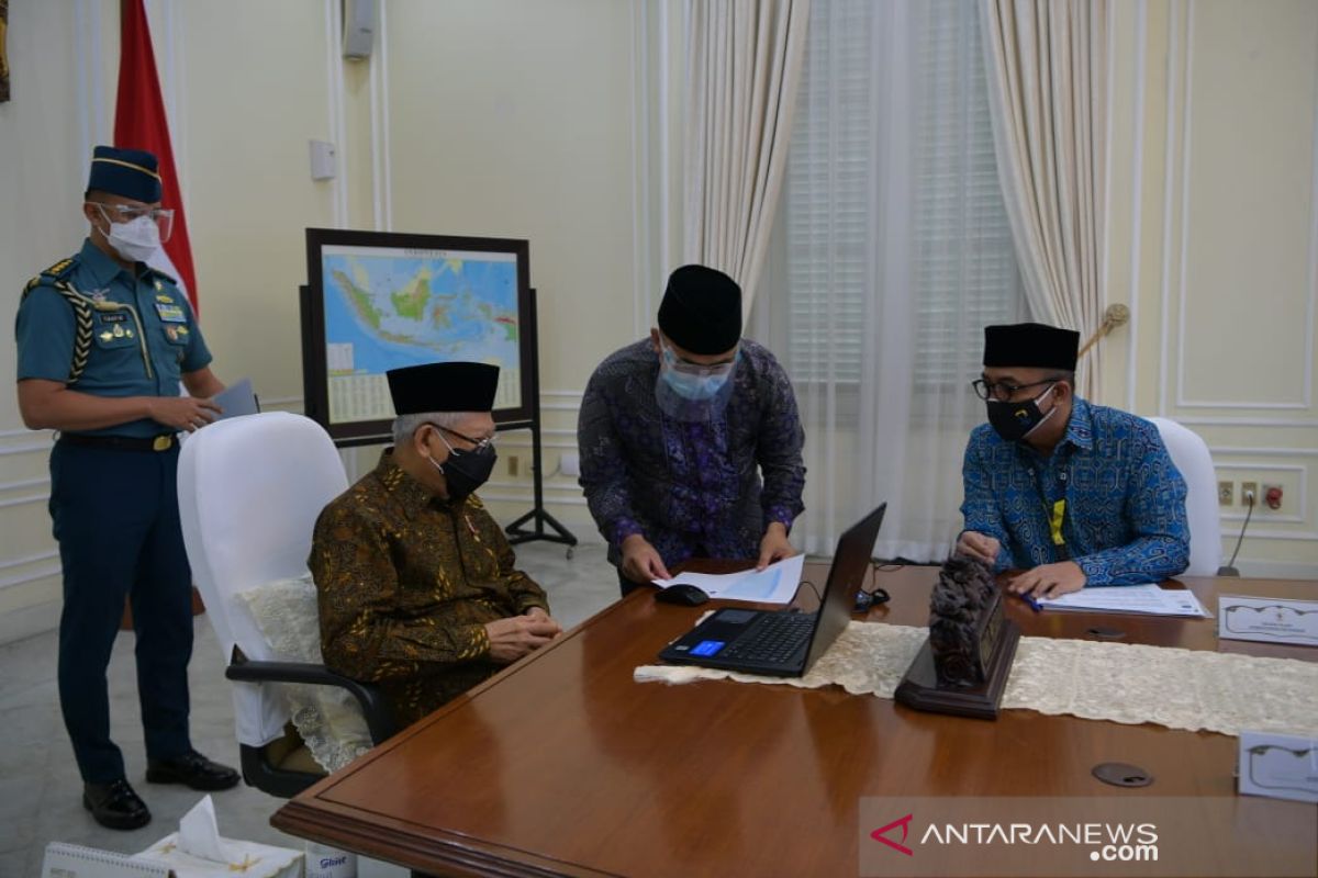 Wapres Ma'ruf Amin melaporkan SPT Pajak Tahun 2020