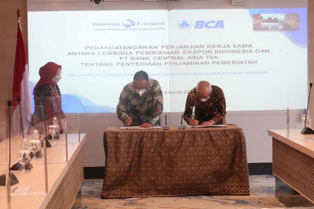 LPEI dan BCA kerja sama penjaminan bagi korporasi