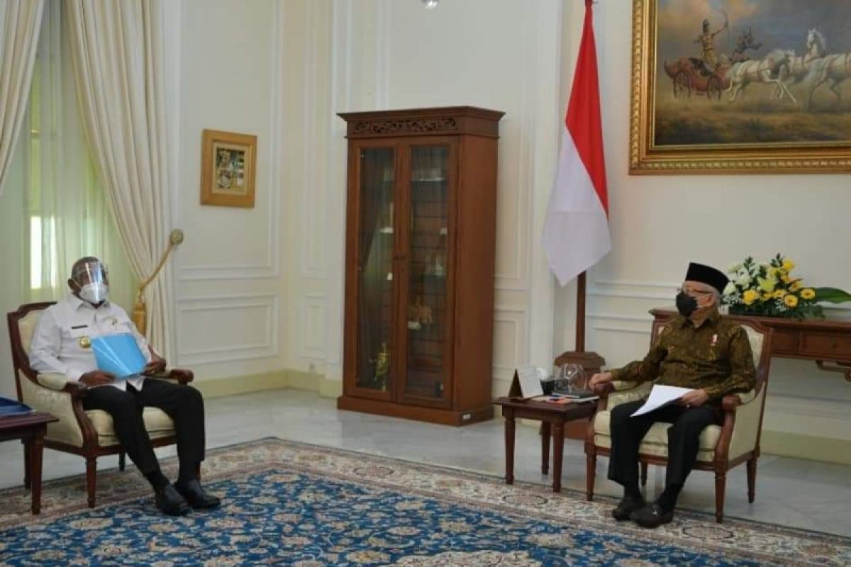 Gubernur Papua Barat bertemu Wapres, bahas percepatan pembangunan