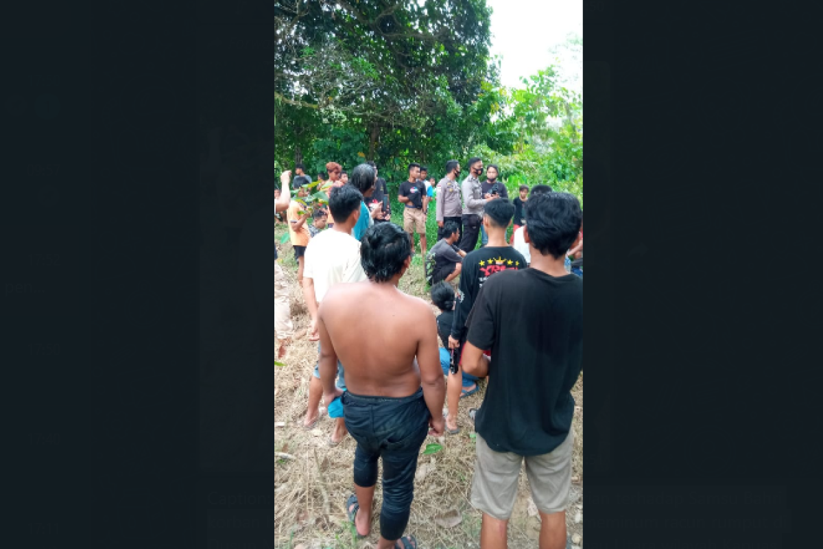 Seorang warga Putussibau Utara lari ke sungai setelah minum racun rumput