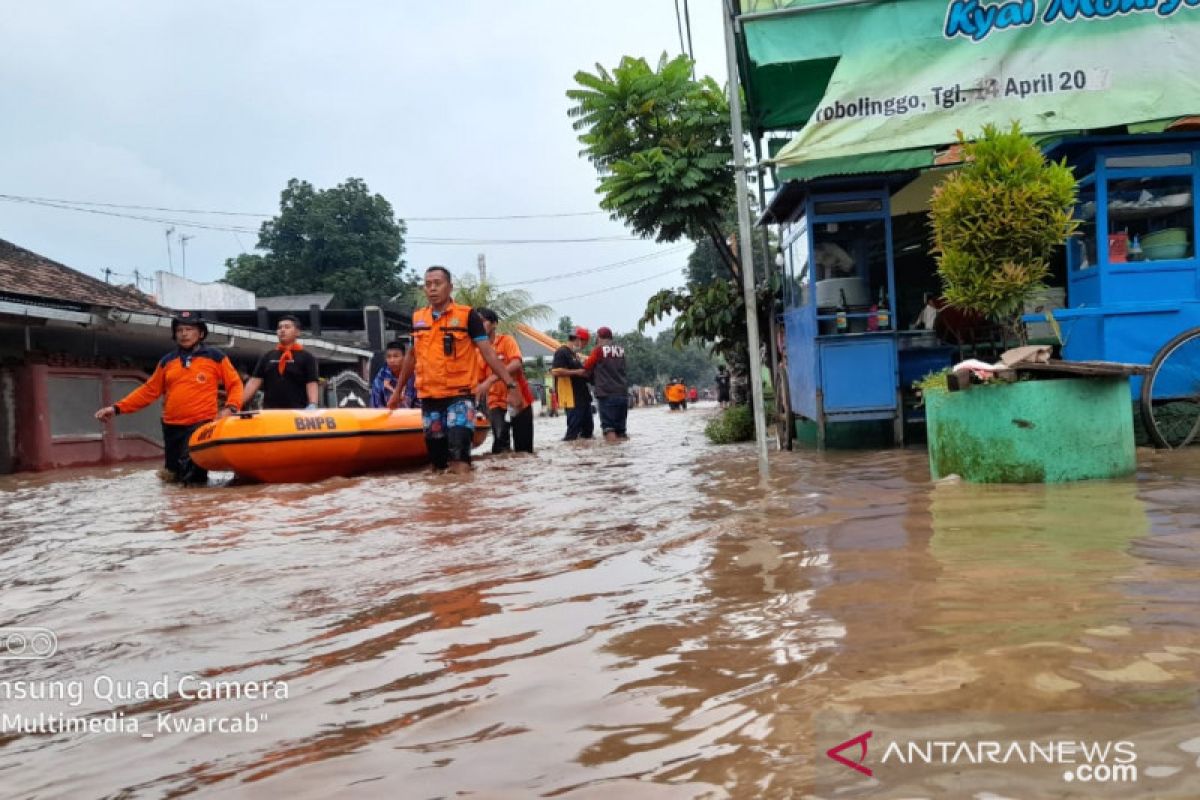 Banjir  di Kabupaten Probolinggo meluas