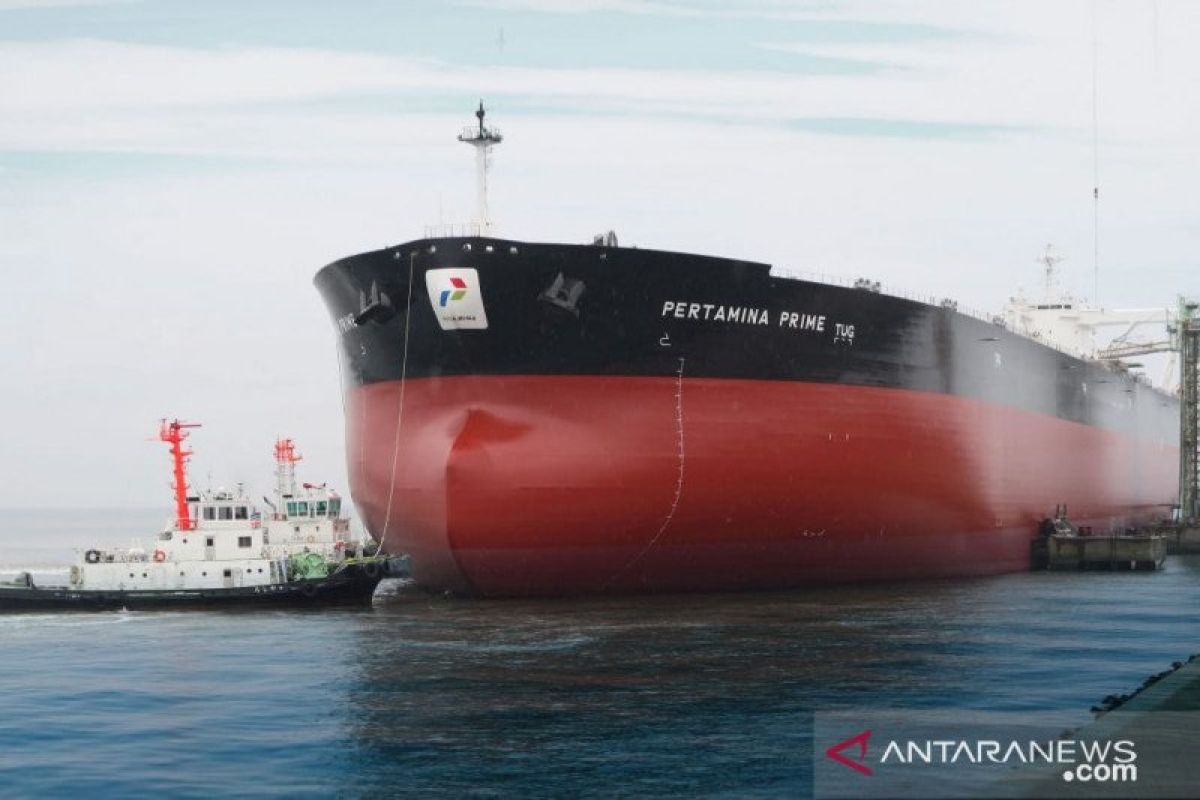 Pertamina lakukan uji coba kapal tanker raksasa buatan Jepang