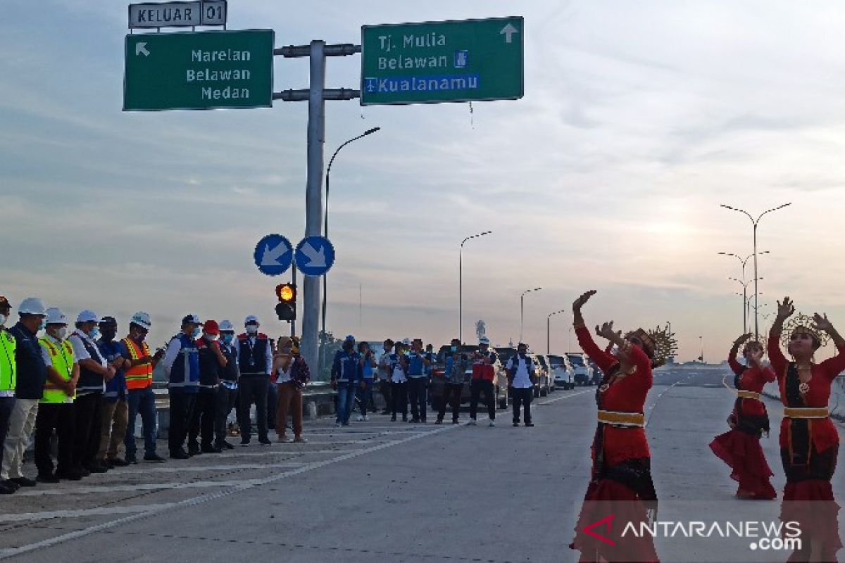 Jalan Tol Medan-Binjai seksi I jalur Tanjung Mulia-Marelan resmi dioperasikan