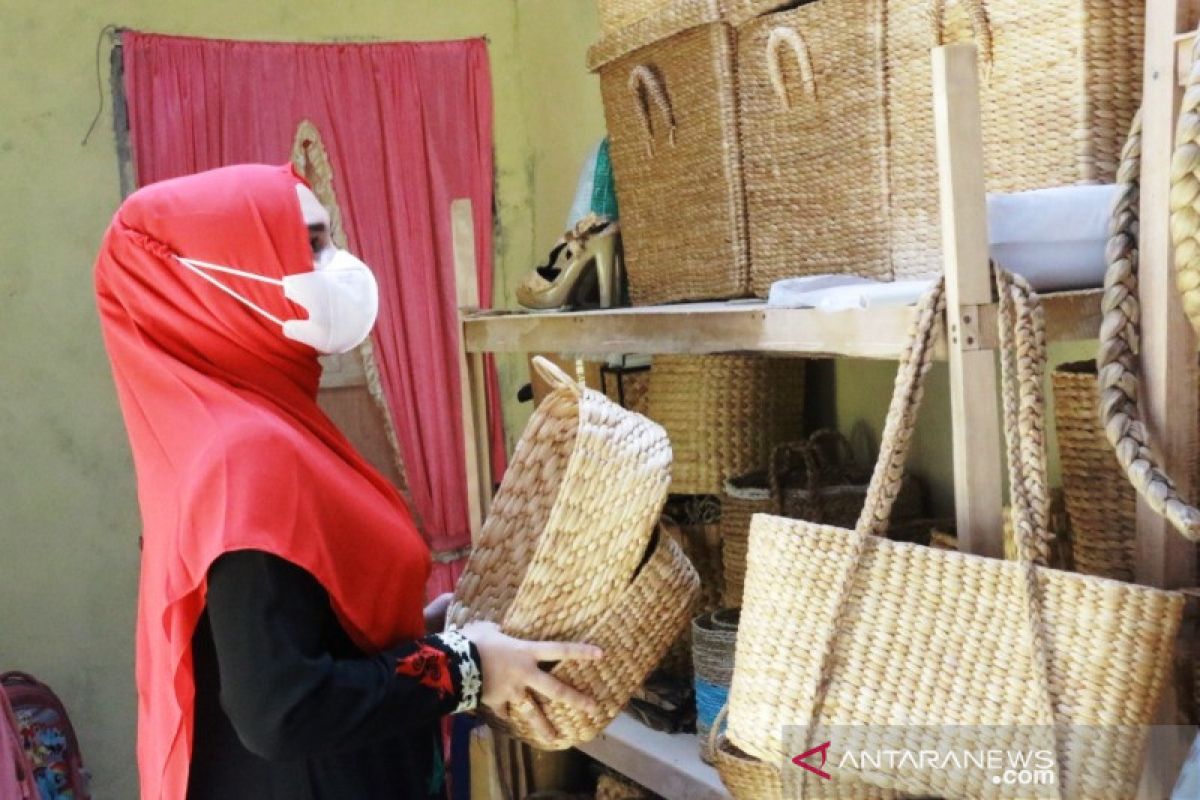 Dekranasda Aceh Barat kembangkan UMKM eceng gondok dan sulam benang emas