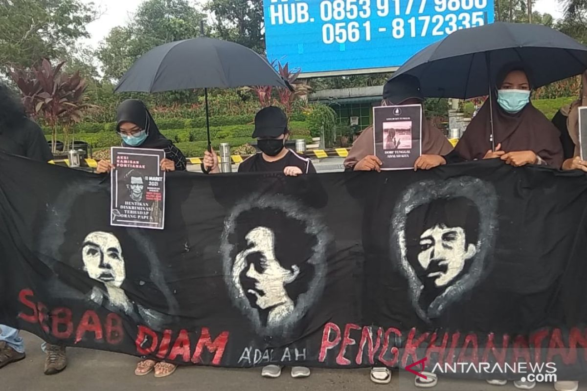 Aksi Kamisan Pontianak angkat isu HAM di Papua dan lingkungan di Sanggau