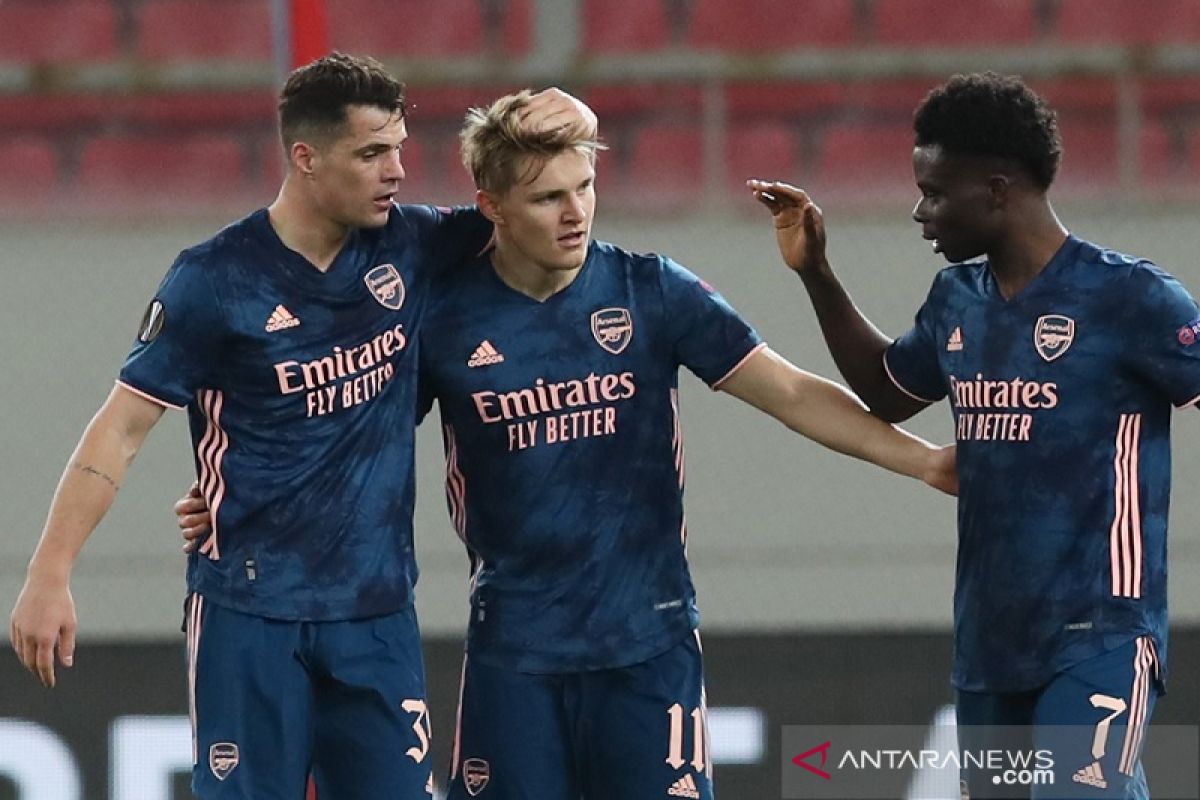 Gol perdana Odegaard warnai  kemenangan Arsenal di markas Olympiakos