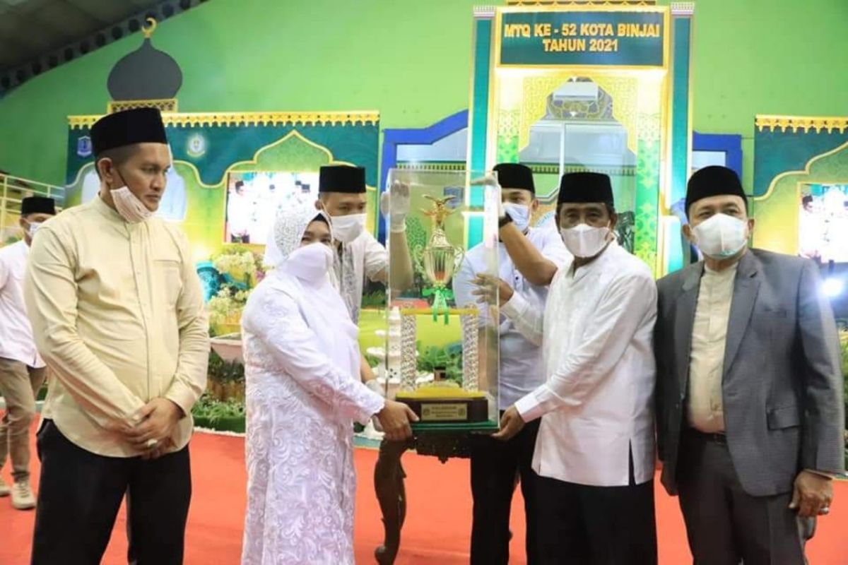 Kecamatan Binjai Selatan juara satu MTQ ke 52 Kota Binjai