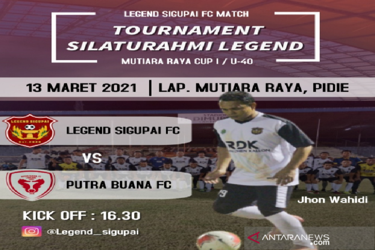 Legend Sigupai bakal bertarung di turnamen U-40 di Pidie