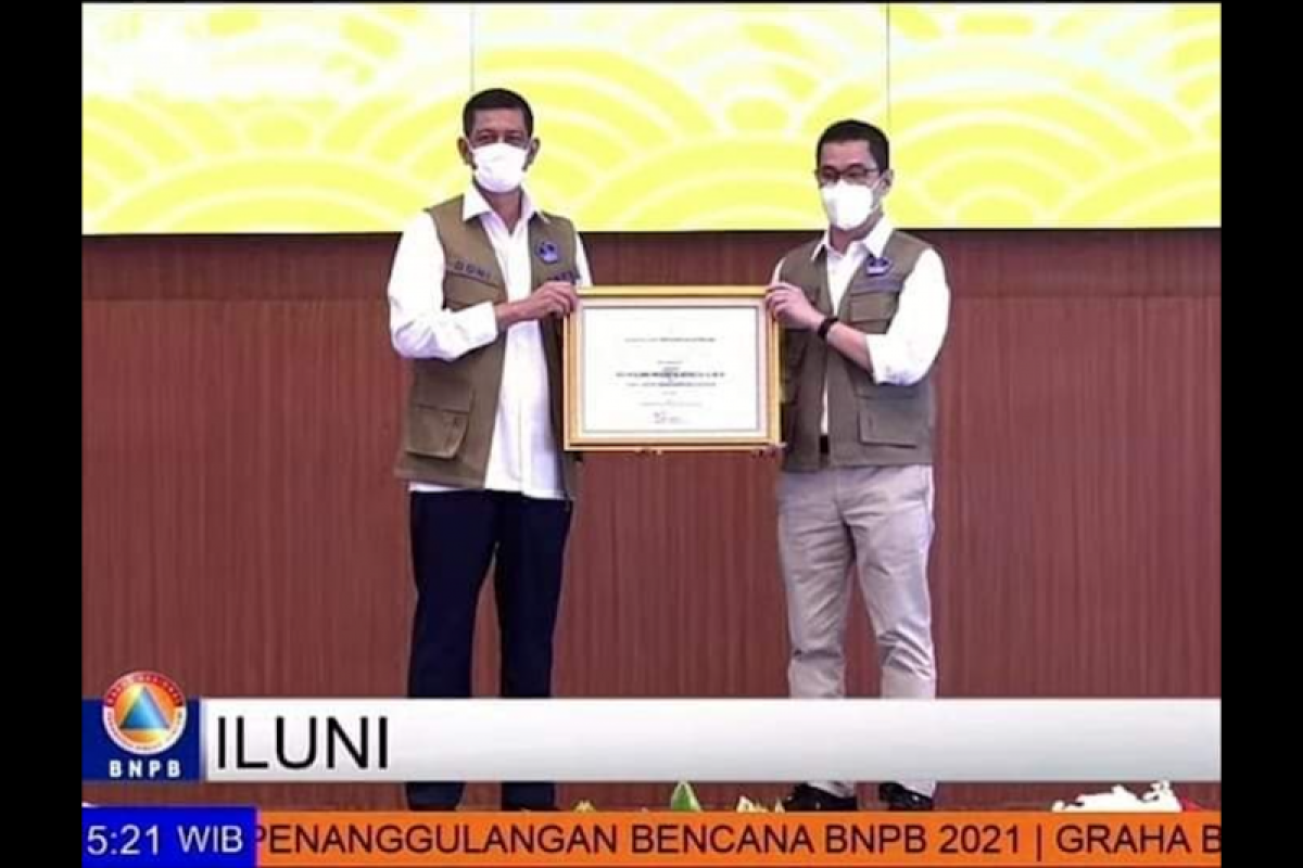 ILUNI UI raih penghargaan atas kontribusi dalam penanggulangan bencana