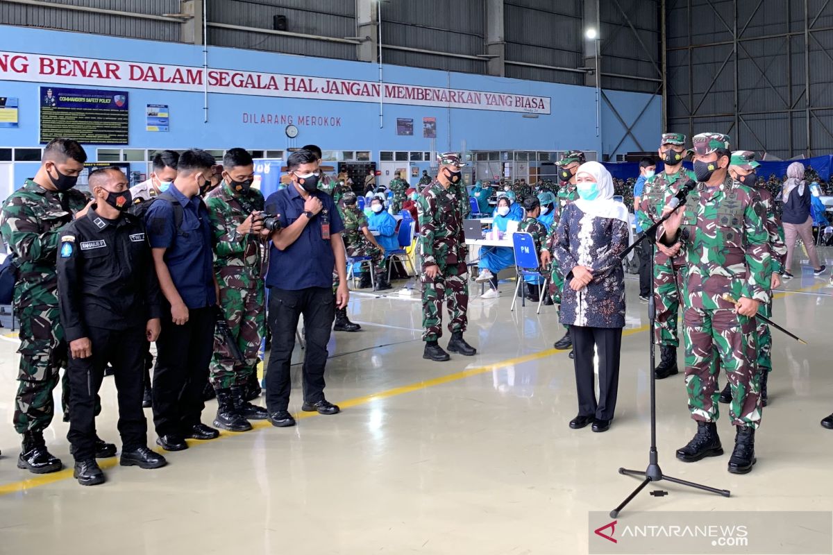 Panglima TNI tinjau pelaksanaan vaksinasi COVID-19 Malang Raya