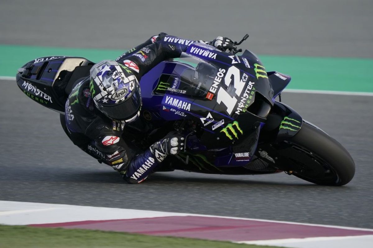 Vinales pimpin serbuan trio Yamaha pada  tes Qatar