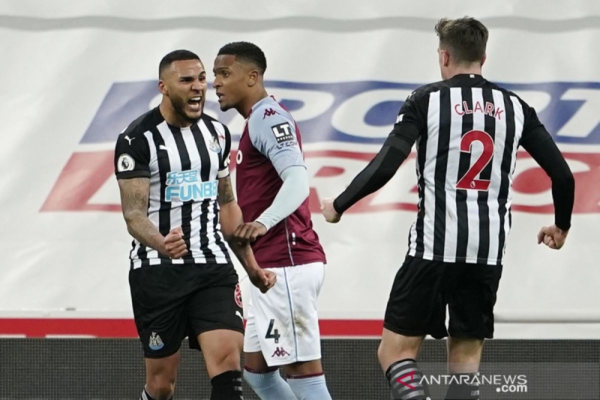 Gol pengujung laga Lascelles bawa Newcastle imbangi Aston Villa