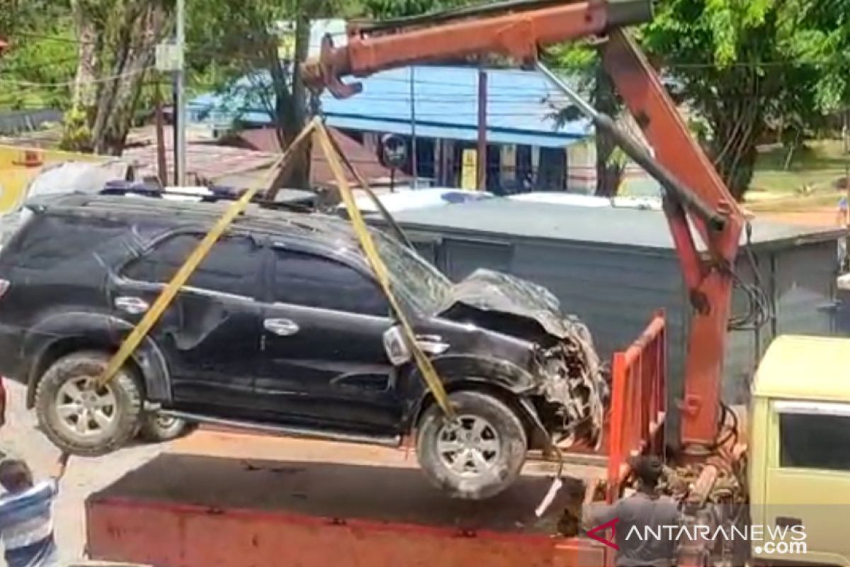 Empat  warga jadi korban  karena mobil hantam rumah