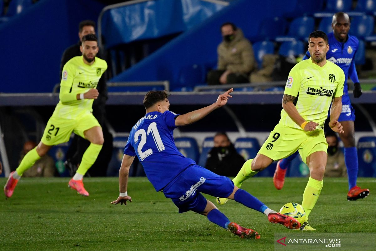 Atletico Madrid gagal petik poin penuh saat bertemu Getafe