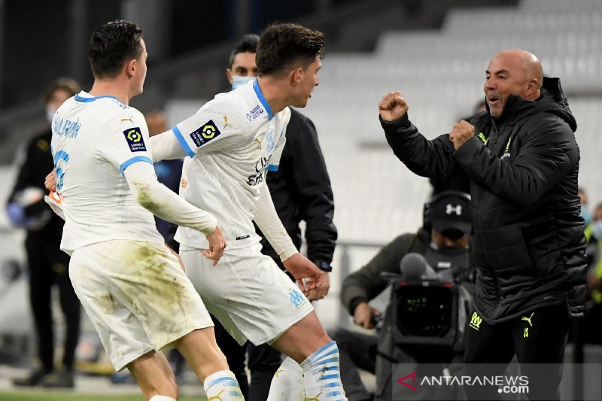 Dua gol menit-menit akhir kunci kemenangan Marseille  3-1 atas Brest