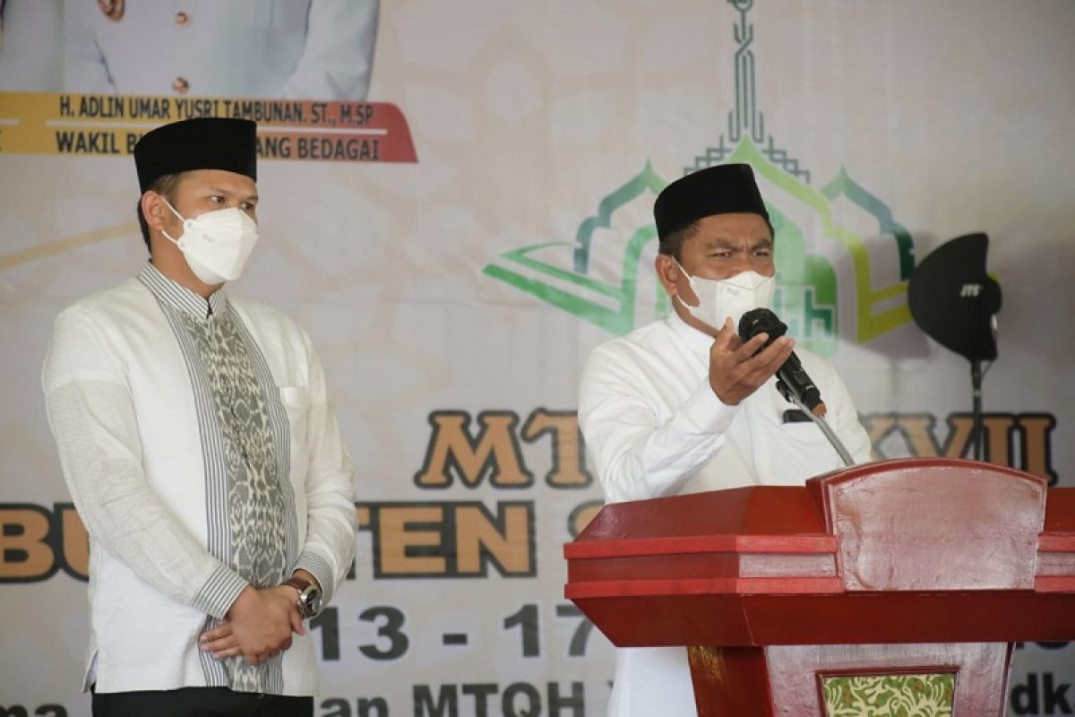 MTQH ke-XVII Kabupaten Sergai resmi dibuka