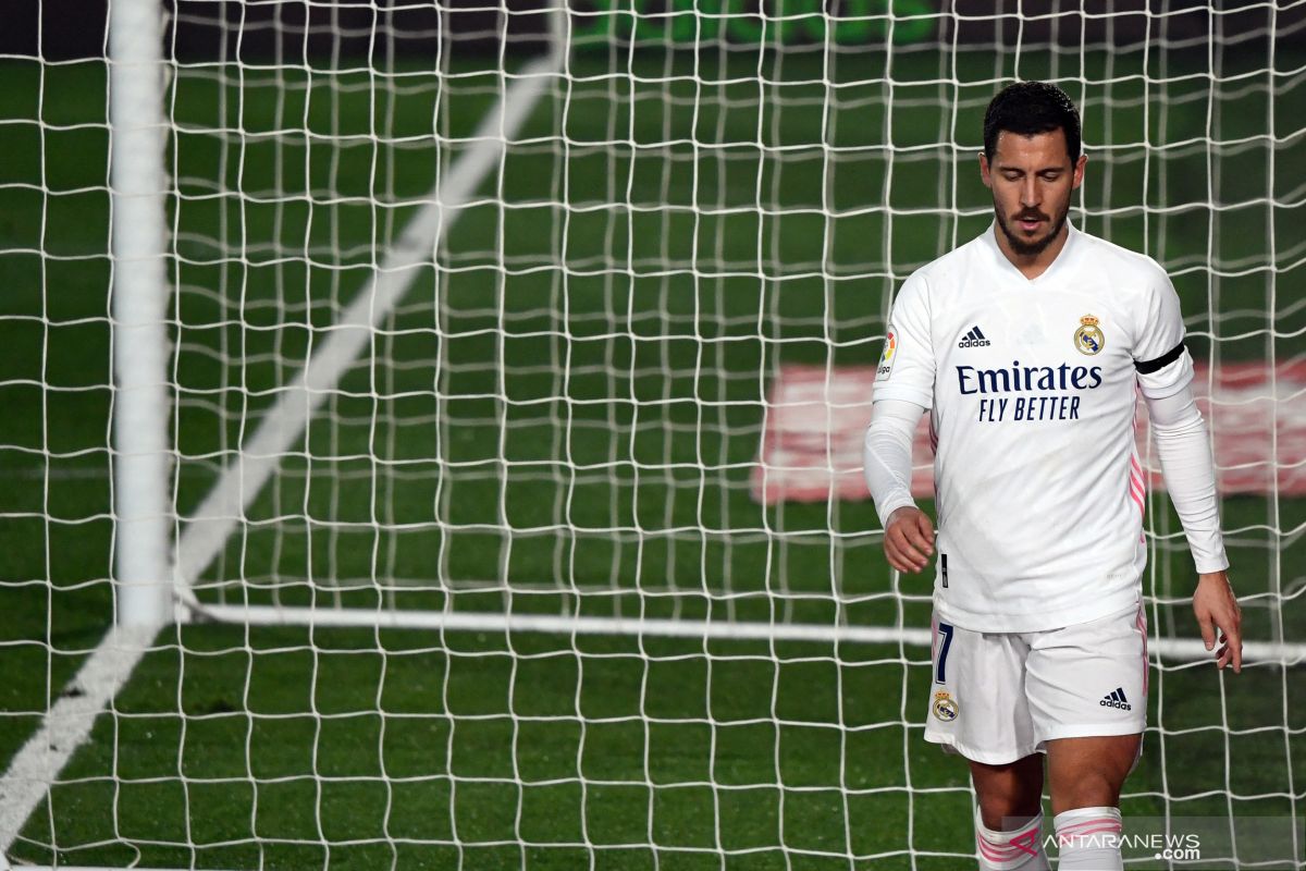 Eden Hazard dipastikan absen saat Real Madrid lawan Atalanta pada pertandingan Liga Champions