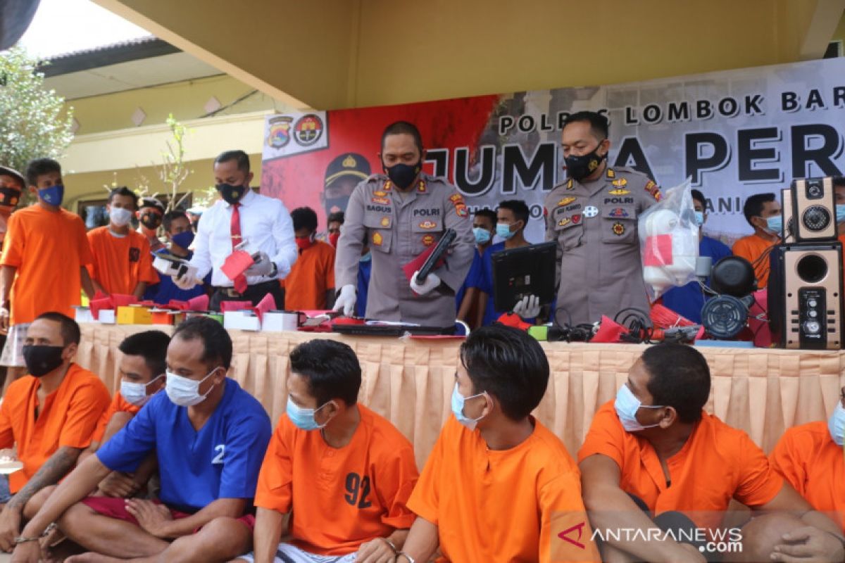 Polres Lombok Barat ungkap 44 kasus selama 14 hari