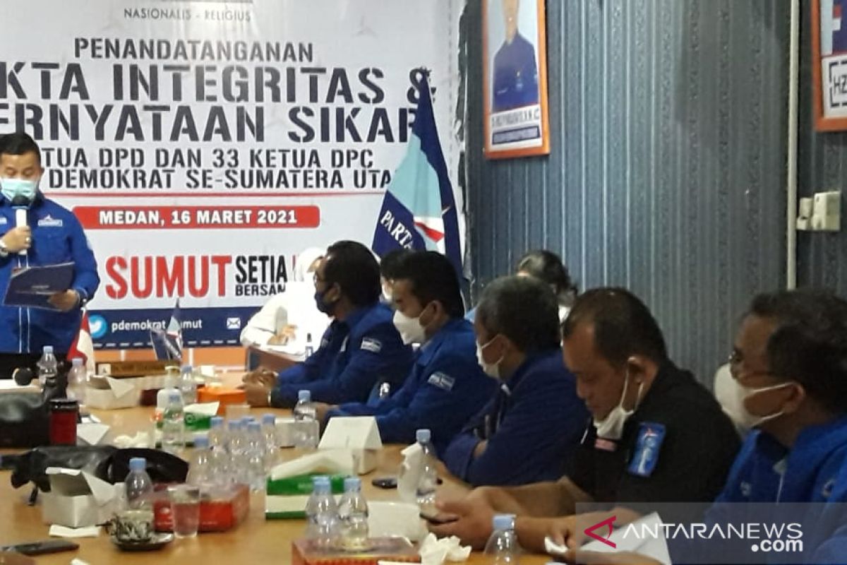 Demokrat se-Sumut menyatakan setia kepada AHY dan SBY