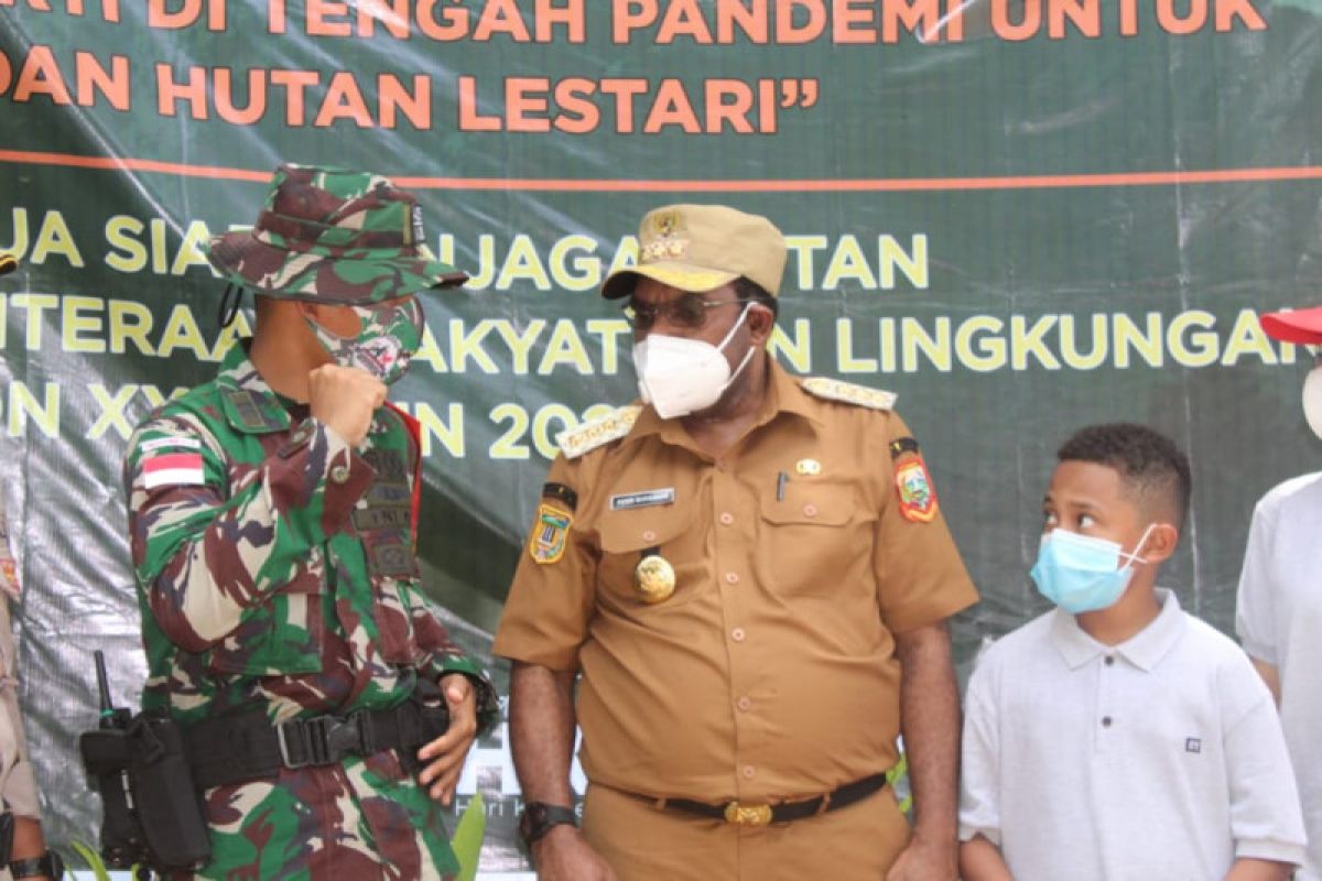 Kehadiran Satgas Pamtas RI-PNG Yonif 403/WP sangat membantu Pemkab Keerom