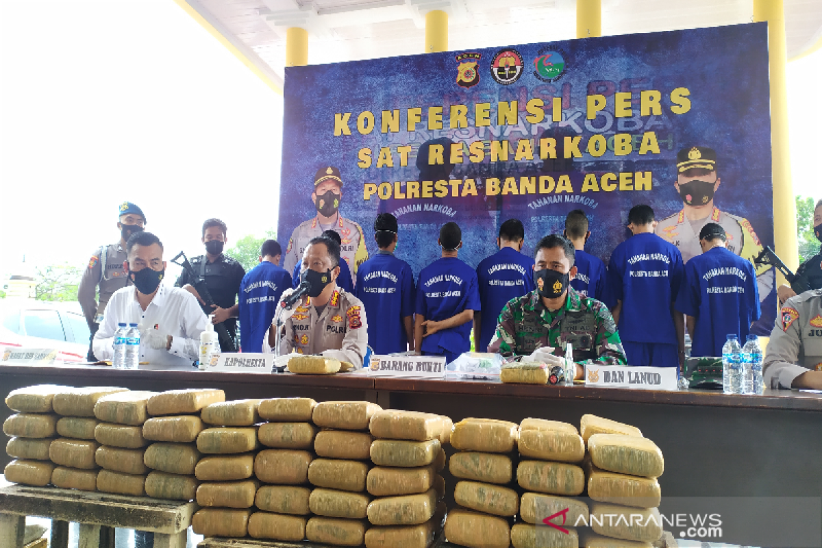 Polresta Banda Aceh tangkap 71 tersangka narkotika selama 2021